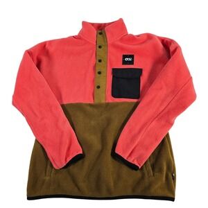 Picture Organic Clothing Colorblock Fleece Pullover Snap Neck Women's Medium